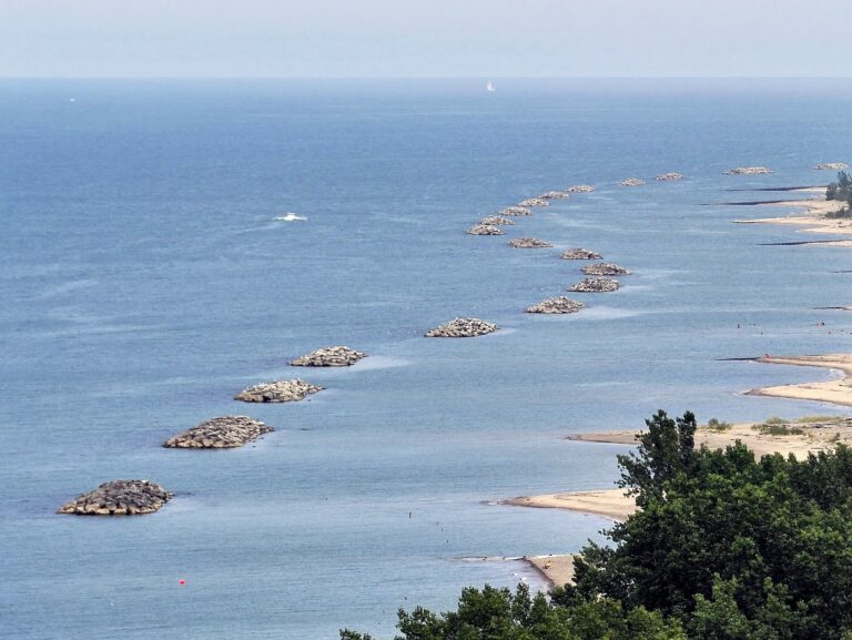 Breakwalls of lake erie at presque isle state park as a metaphor for Breakwall Wound Care and Rehab.